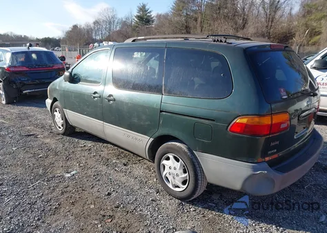 2000 Toyota Sienna Le z USA, uszkodzony, nr VIN 4T3ZF13C4YU188319